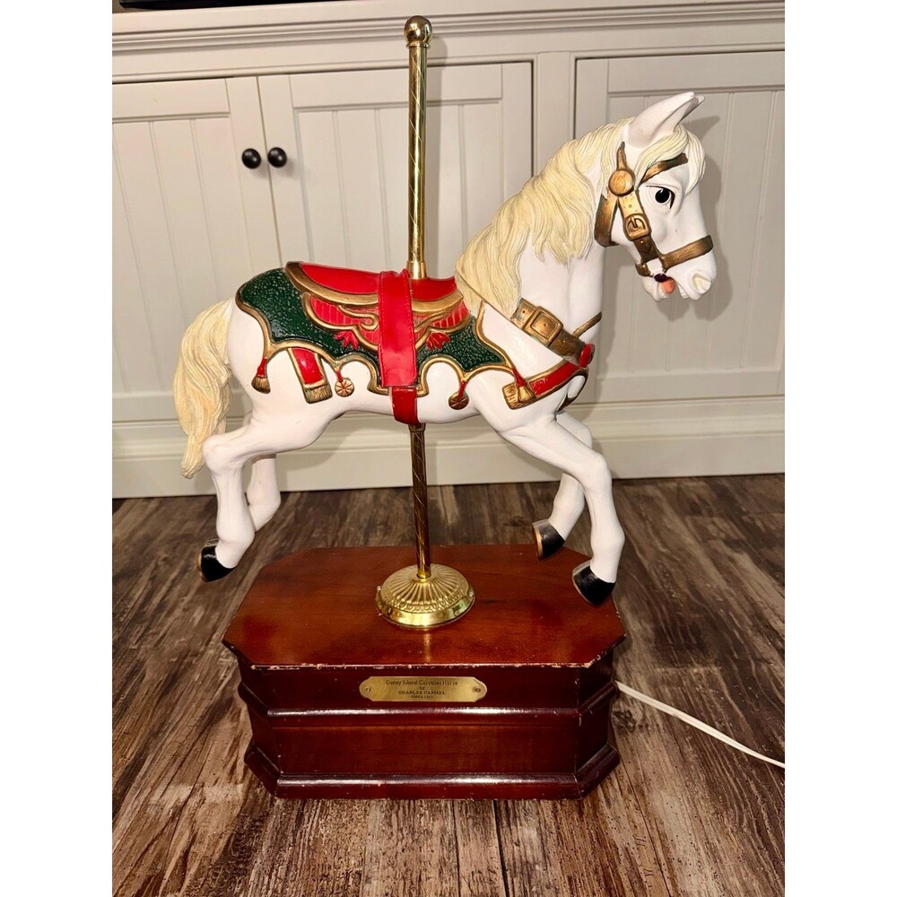 Vintage Willitts Coney Island Carousel Horse Music Box Charles Carmal 1912